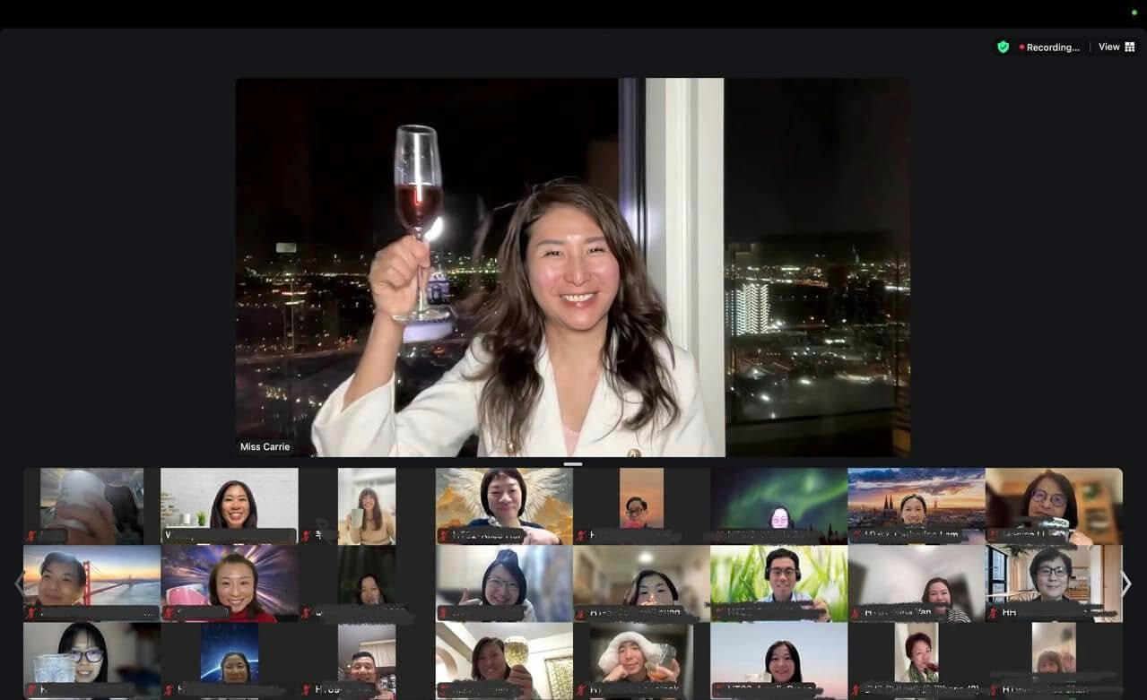 Conscious Ignite International zoom class celebration in Dubai 2025