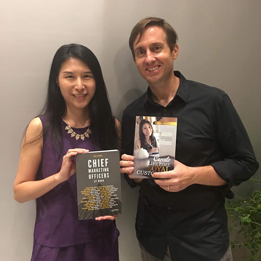 Carrie Anne Yu Book Exchange with Jose Steimle